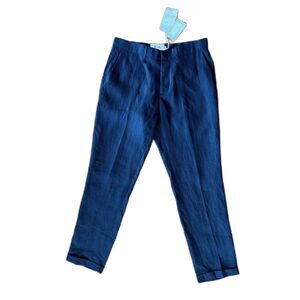 NWT  WAX London Blue Straight Leg Dress Pants  Mens Size 34